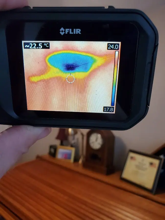 Thermal imaging inspection for water damage in Watchung